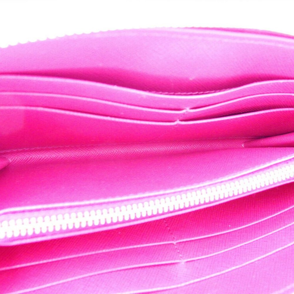 PRADA Purse ribbon pink Safi Arno Leather Auth used T9877 - Picture 5 of 8